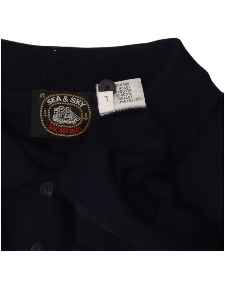 SEA & SKY Herren-Poloshirt, groß, marineblau, Baumwolle