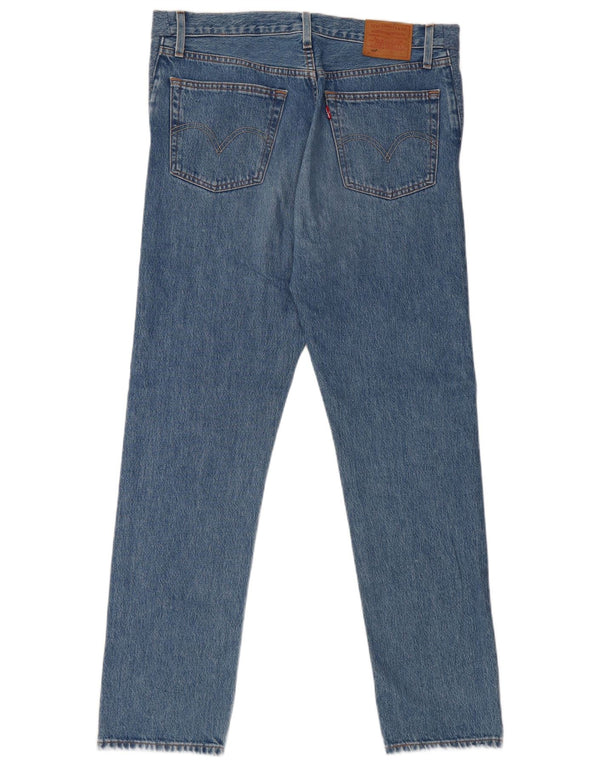 Levi's Herren 501 Straight Jeans W27 L30 Blaue Baumwolle