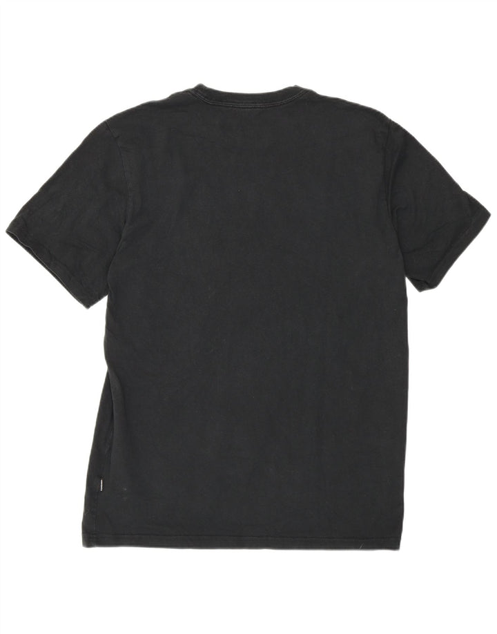 Converse Herren Grafik-T-Shirt-Oberteil aus mittelschwarzer Baumwolle