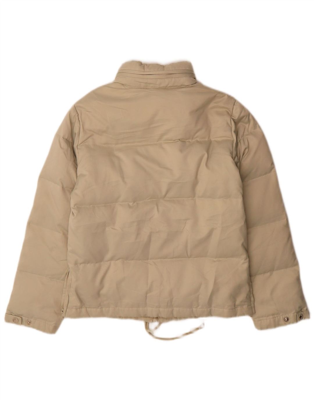 Zara Damen-Jacke mit Kapuze, gepolstert, EU 38, Größe S, Beige, Polyester