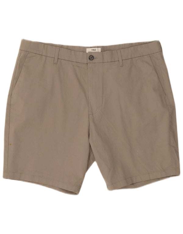 Marks & Spencer Herren-Chinoshorts mit normaler Passform, 2XL, W42, Beige, Baumwolle