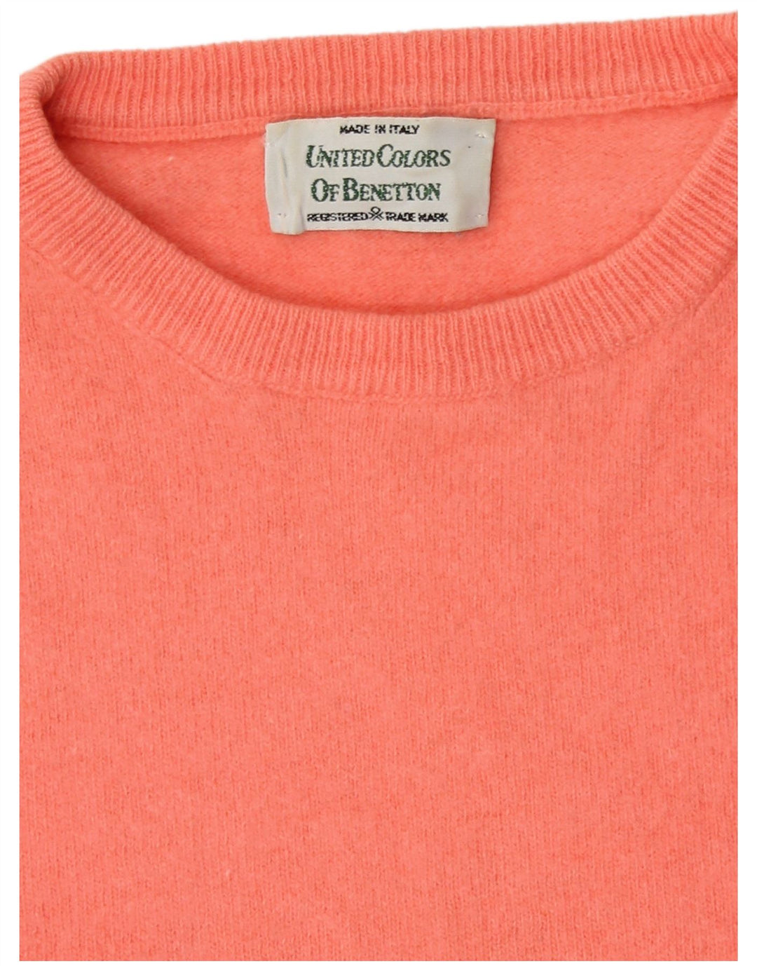 Benetton Damen-Pullover mit Rundhalsausschnitt, Gr. 14, Mittelrosa