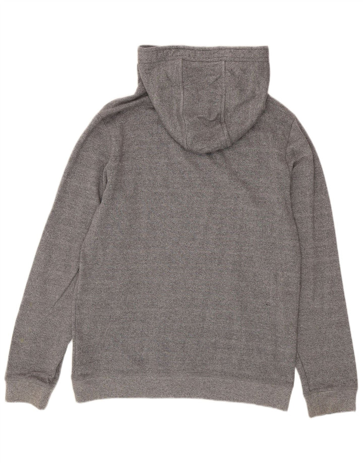 Tommy Hilfiger Herren-Kapuzenpullover aus mittelgrau gefleckter Baumwolle