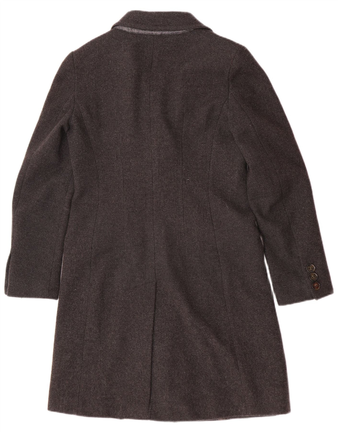 Max Mara Damen Mantel UK 8 Small Graue Wolle