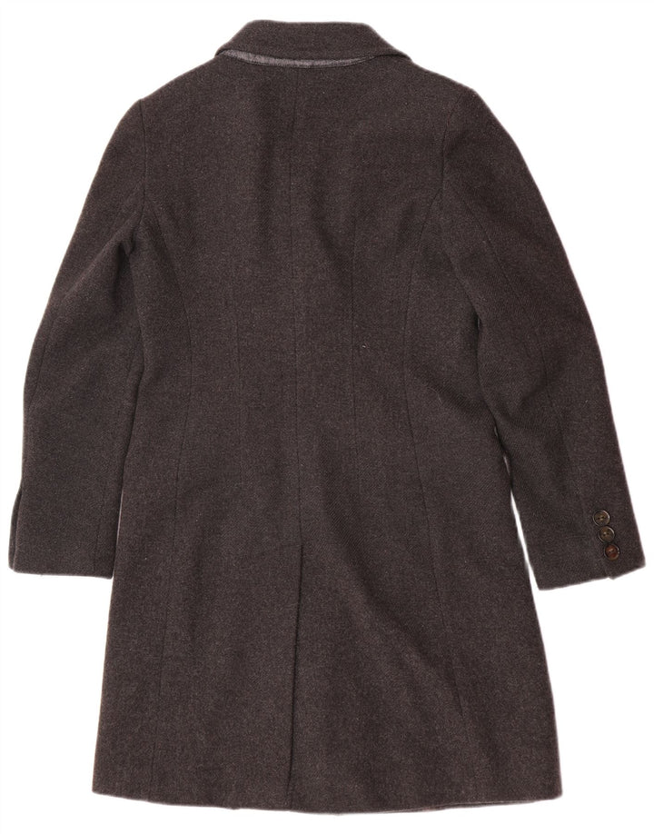 Max Mara Damen Mantel UK 8 Small Graue Wolle