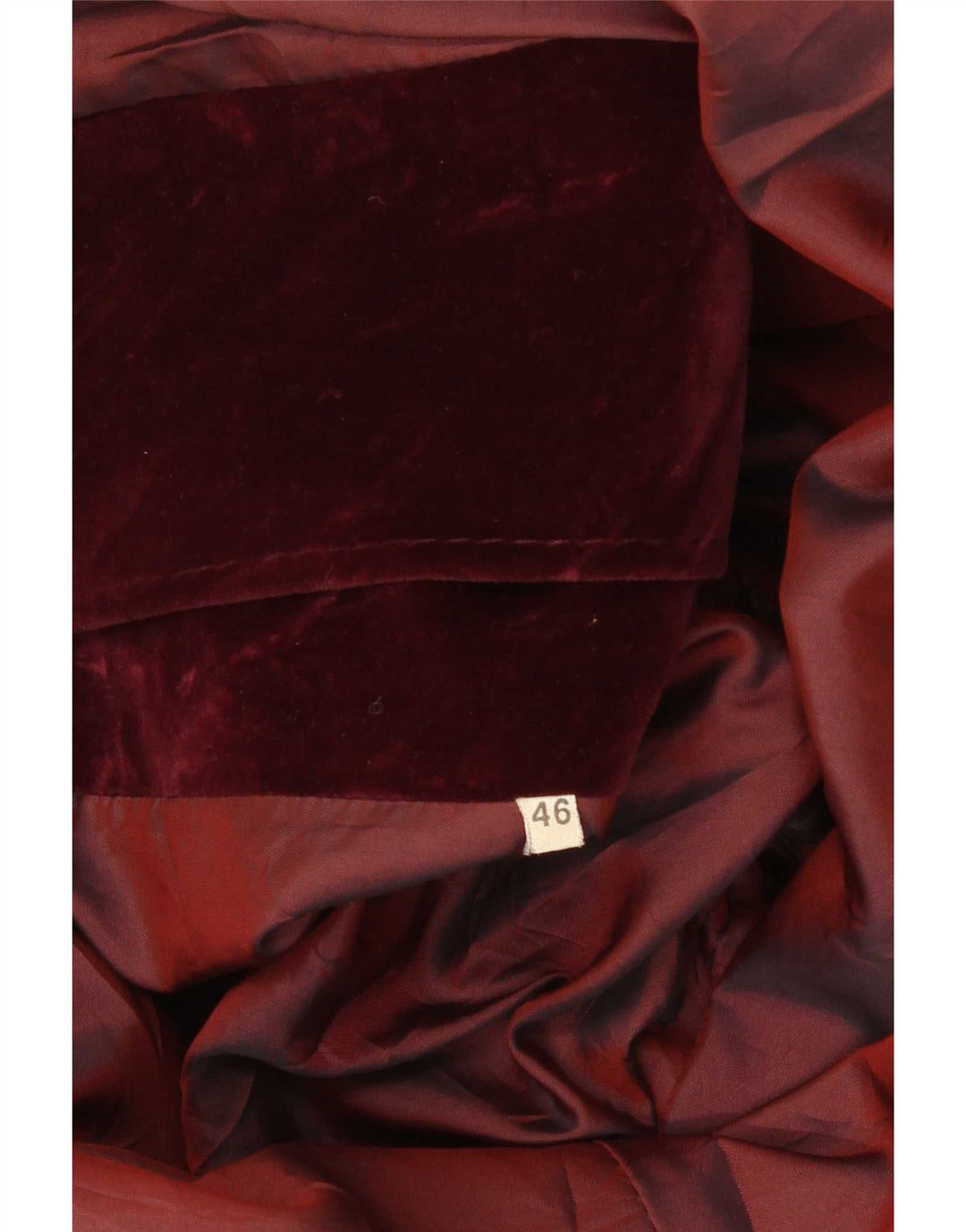 Vintage Damen Samtmantel IT 46 Large Burgund