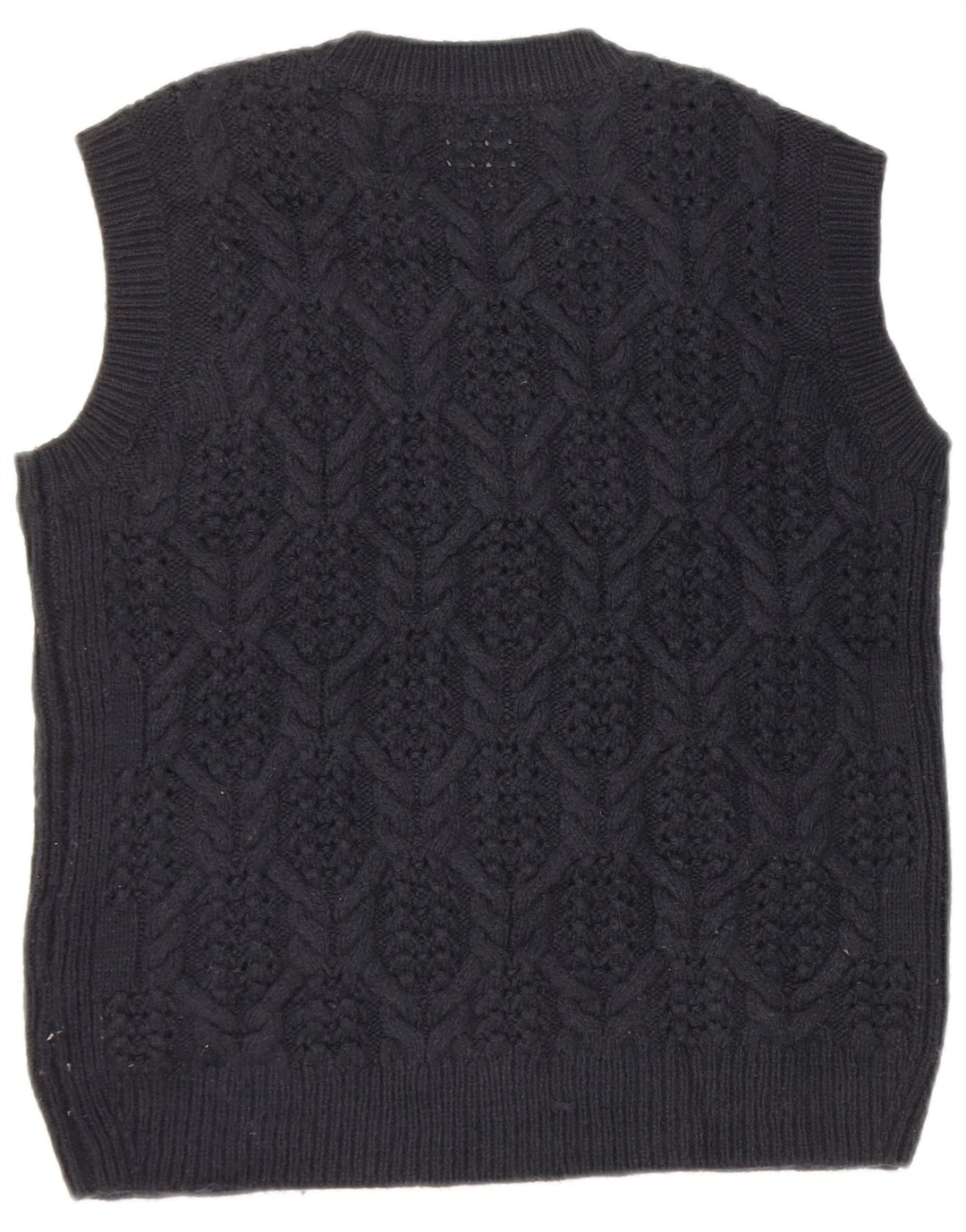 Marks & Spencer Damen Weste Tank Top UK 14 Medium Marineblau Acryl