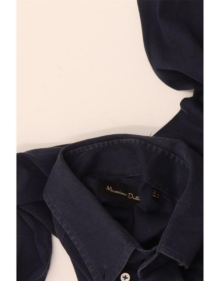 Massimo Dutti Herrenhemd Medium Marineblau