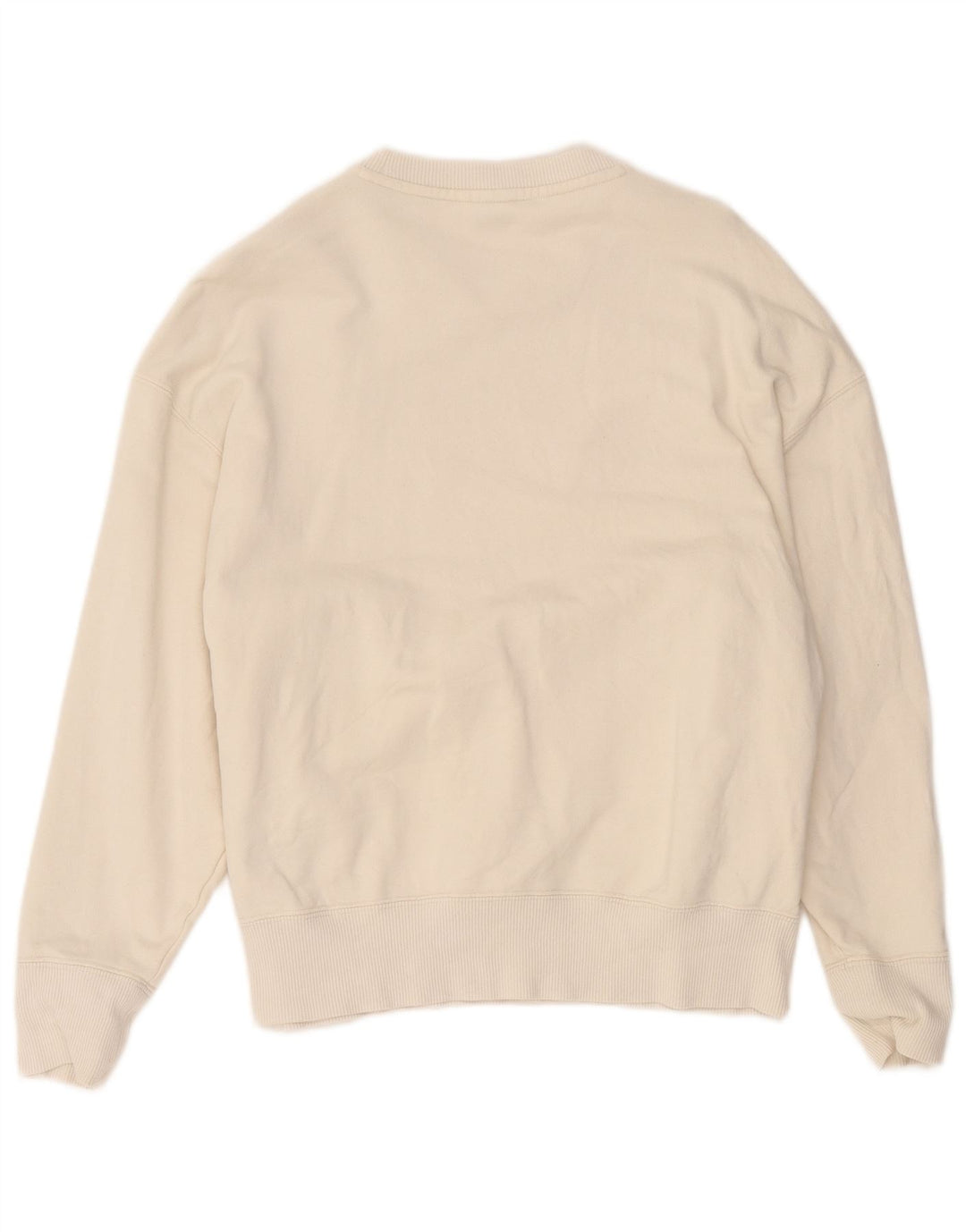 Puma Damen Sweatshirt Pullover UK 14 Mittelweiße Baumwolle