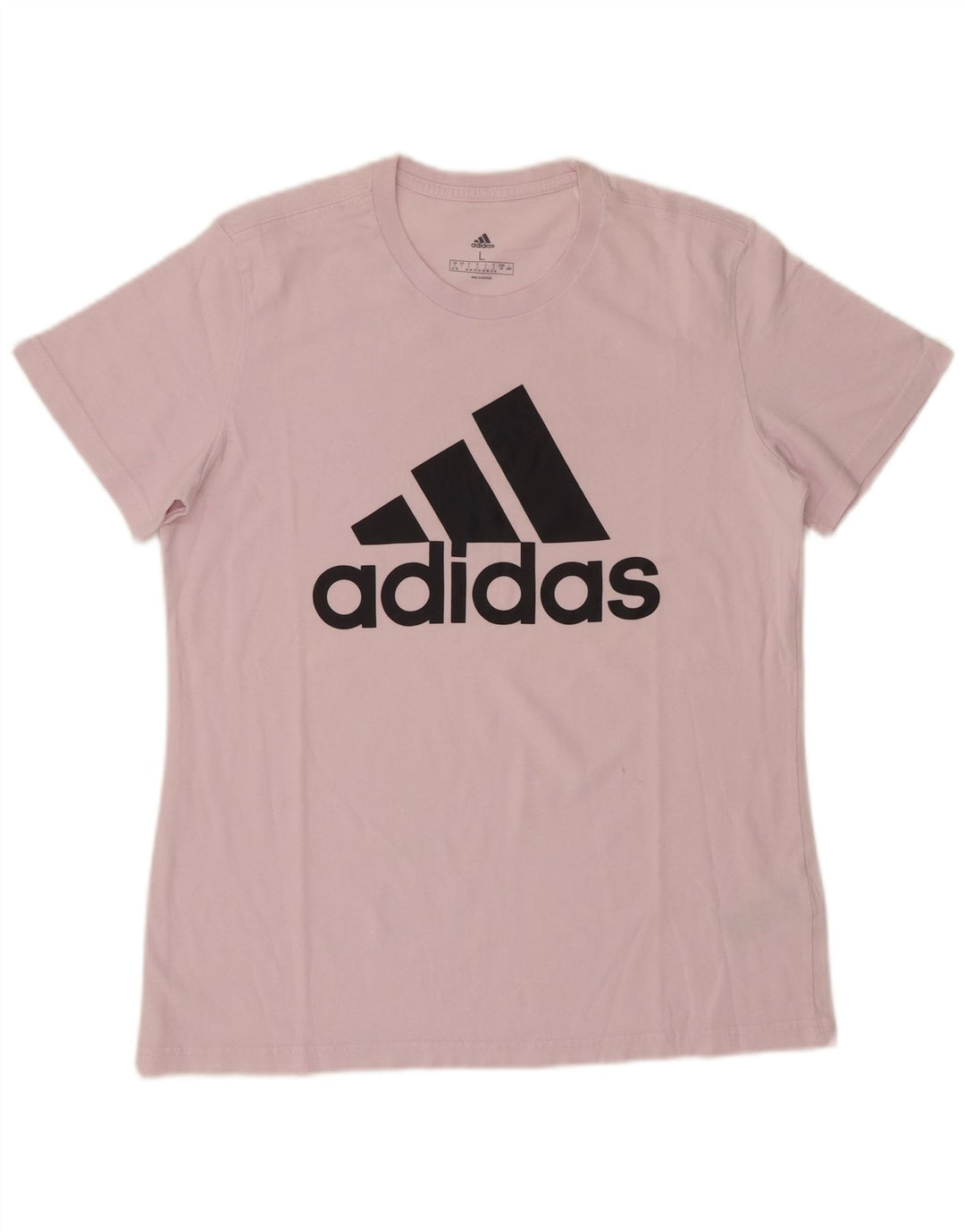 ADIDAS Damen Grafik T-Shirt Top UK 16/18 Large Rosa Baumwolle