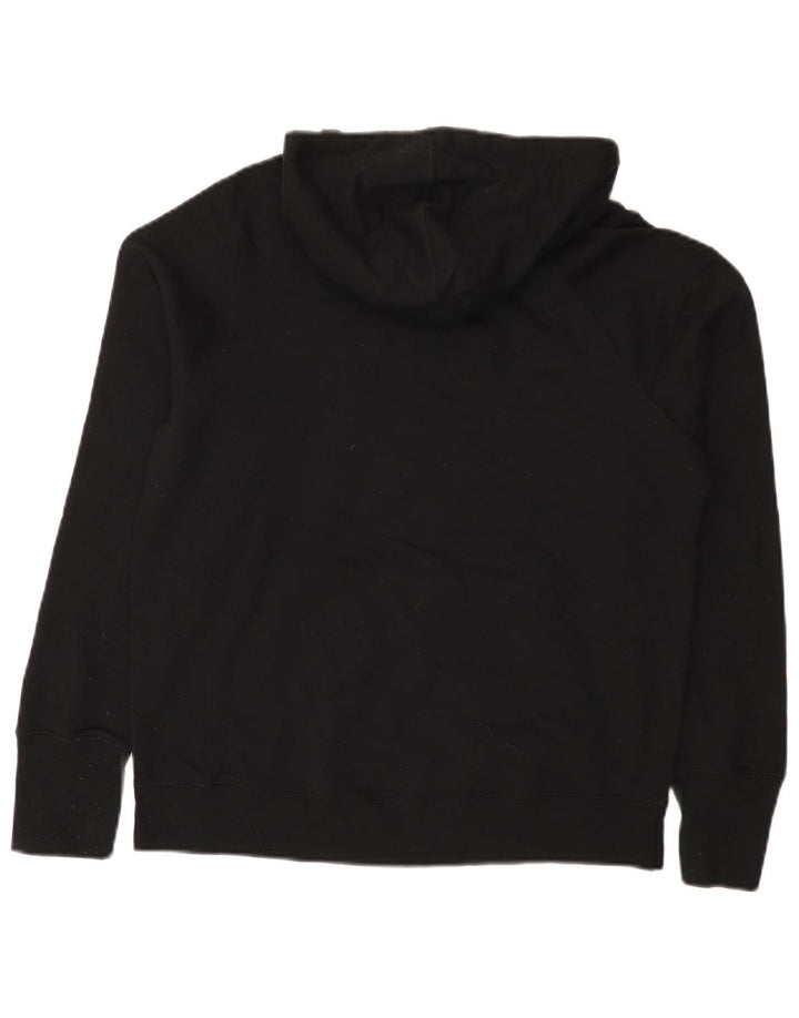 Champion Womens Graphic Hoodie Pullover UK 14 Mittelschwarzes Polyester