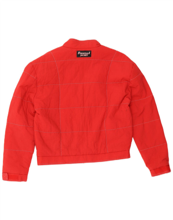 Parmalat Herren-Formel-1-Grafik-Racer-Jacke, UK 36, kleines rotes Nylon