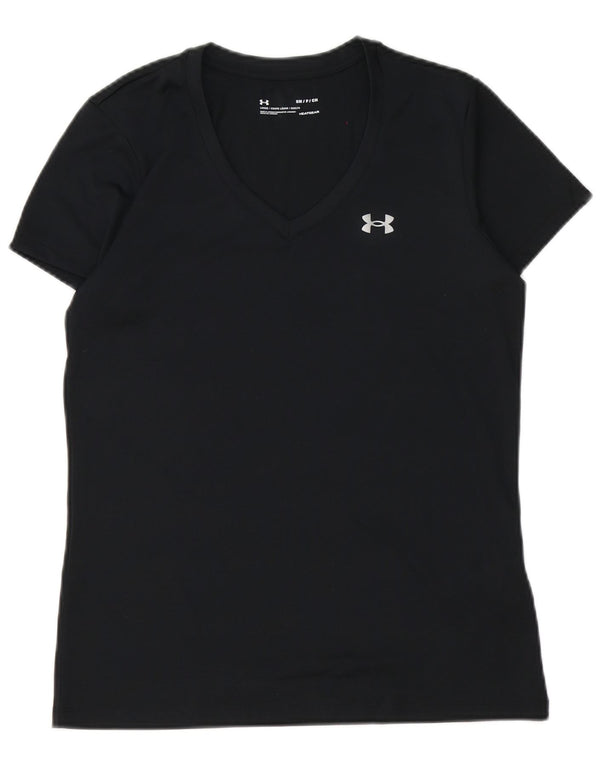Under Armour Herren Heat Gear T-Shirt Top Small Schwarz Polyester