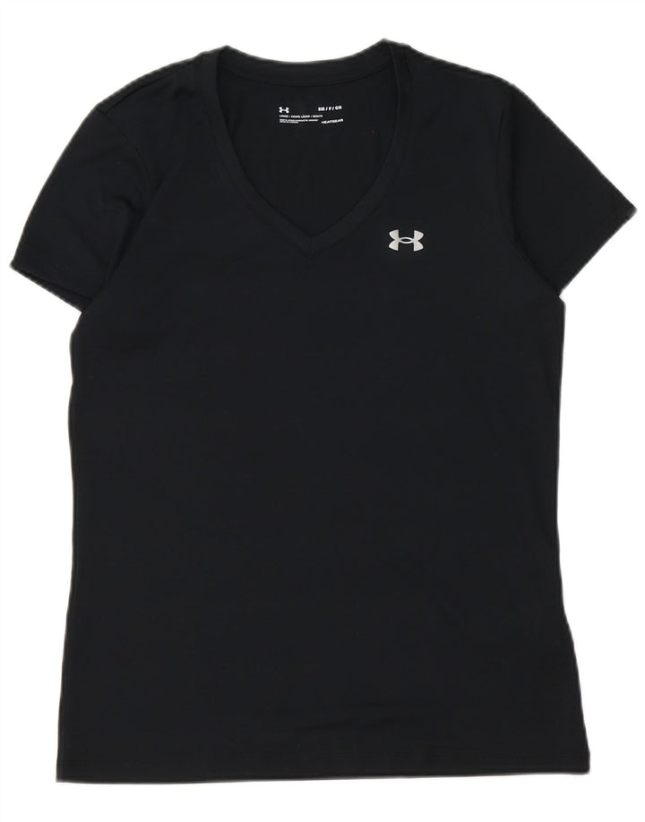 Under Armour Herren Heat Gear T-Shirt Top Small Schwarz Polyester