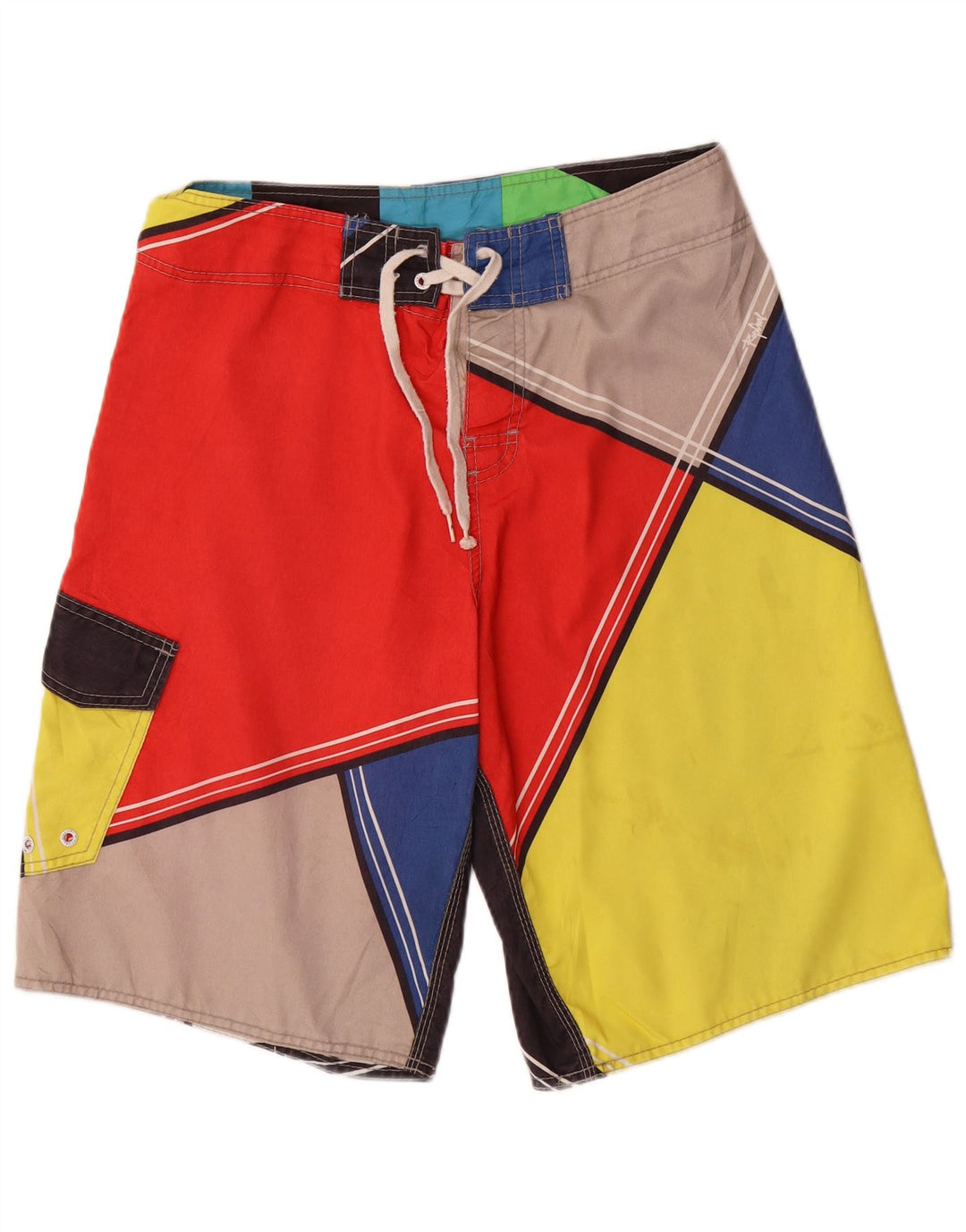 Rip Curl Herren-Badeshorts, mittelgroß, mehrfarbig, Colourblock-Polyester