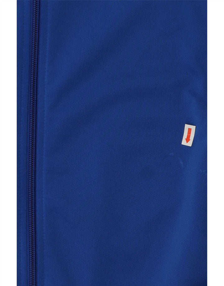 Adidas Jungen Grafik-Trainingsanzug-Top-Jacke, 13–14 Jahre, blaues Polyester