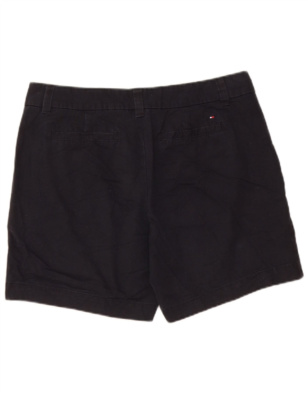 TOMMY HILFIGER Damen Chinoshorts US 8 Medium W32 Schwarze Baumwolle