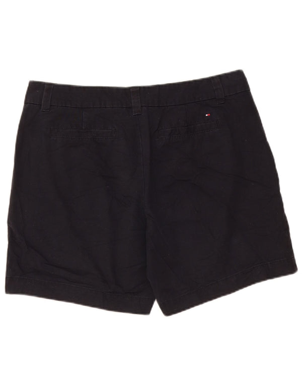 TOMMY HILFIGER Damen Chinoshorts US 8 Medium W32 Schwarze Baumwolle
