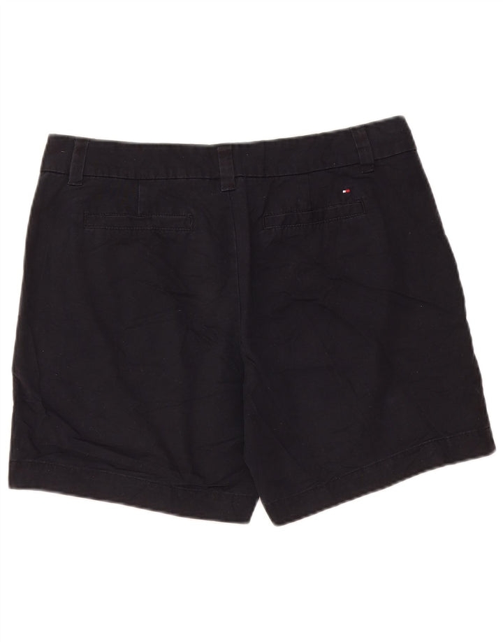 TOMMY HILFIGER Damen Chinoshorts US 8 Medium W32 Schwarze Baumwolle