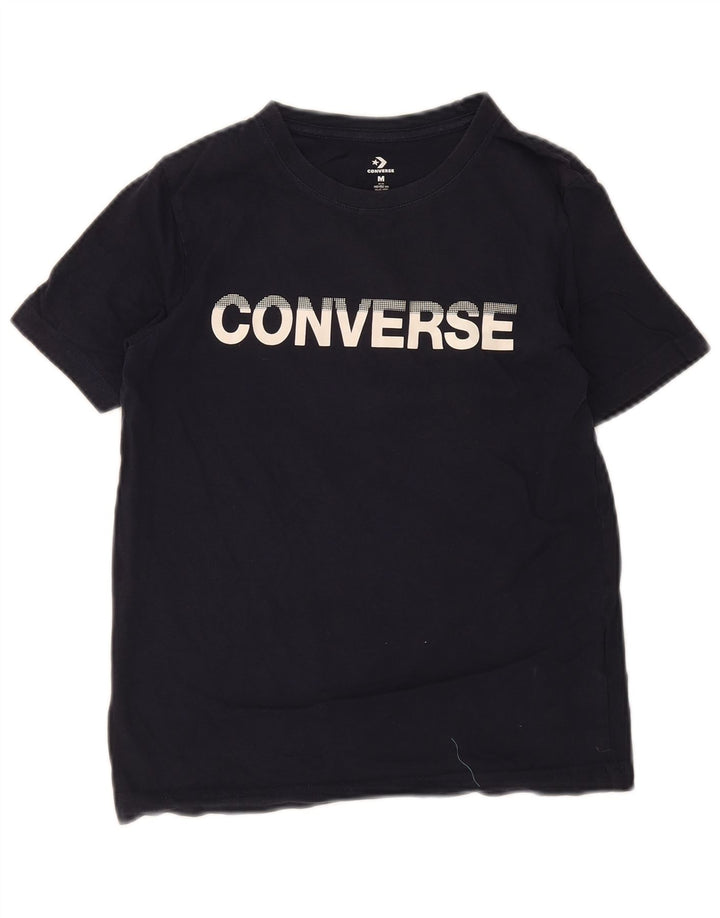 Converse T-Shirt mit normaler Grafik für Jungen, 10–11 Jahre, marineblaue Baumwolle