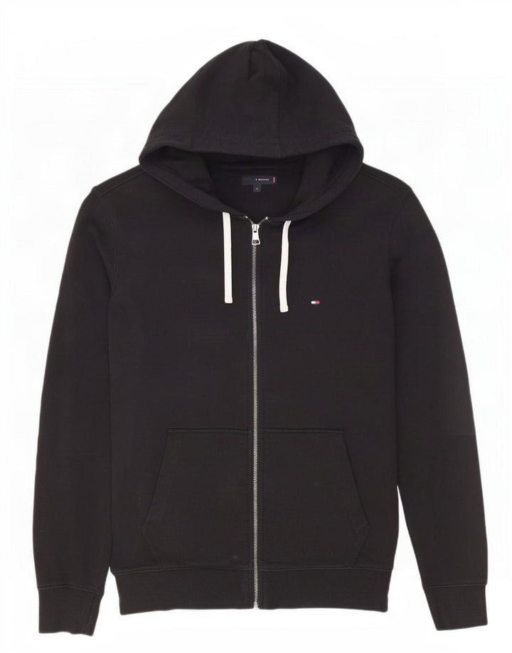 Tommy Hilfiger Herren-Kapuzenpullover mit Reißverschluss, Größe L, Schwarz