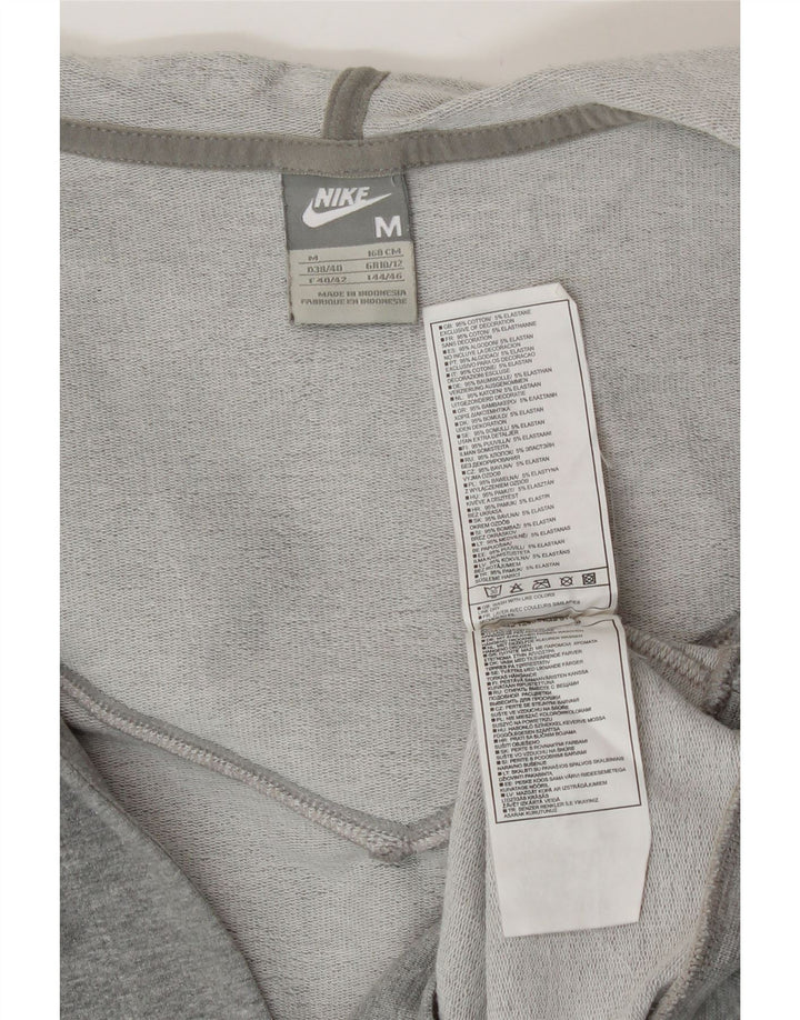 Nike Damen Kapuzenpullover UK 10/12 mittelgraue Baumwolle