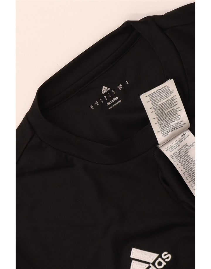 Adidas Herren Climalite T-Shirt Top Small Schwarz Polyester