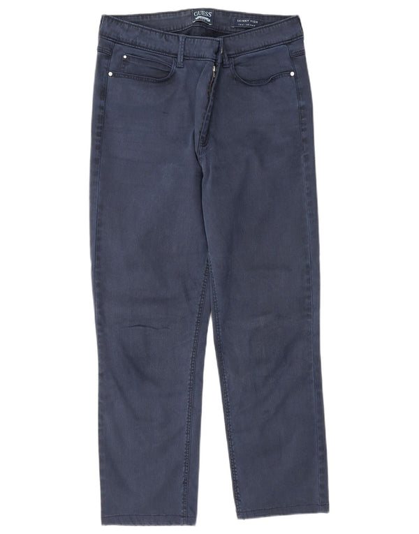 Guess Skinny-Cropped-Hose mit hoher Taille für Damen, W30, L25, Marineblau