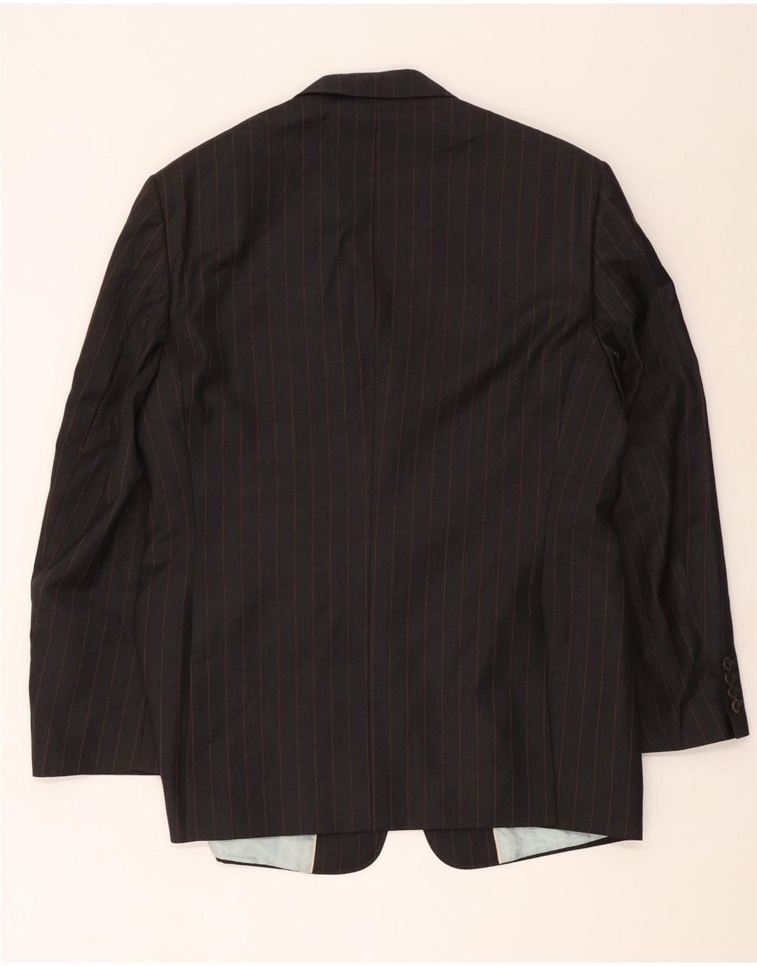 Ted Baker Herren-Blazer mit 3 Knöpfen, EU 42, XL, grau gestreifte Wolle