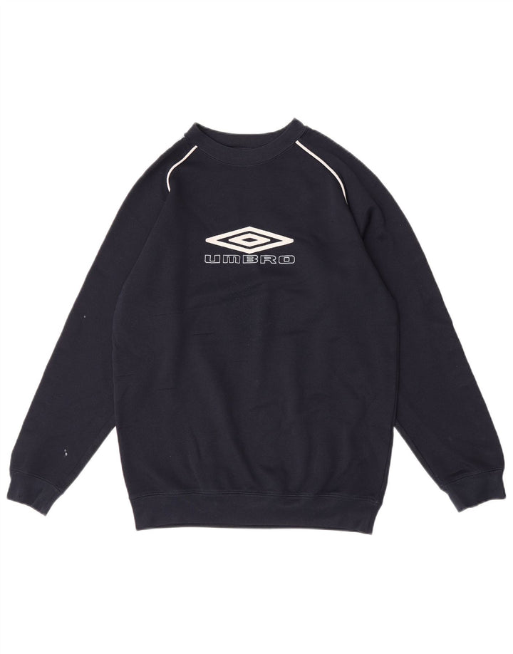 Umbro Grafik-Sweatshirt für Jungen, 13–14 Jahre, marineblaues Polyester