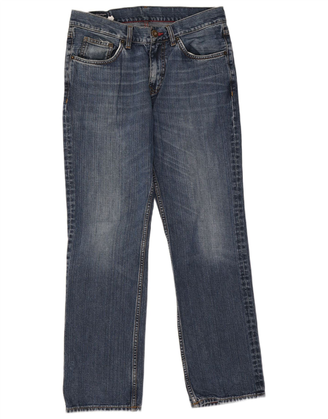 Tommy Hilfiger Damen Straight Jeans W32 L30 Blaue Baumwolle