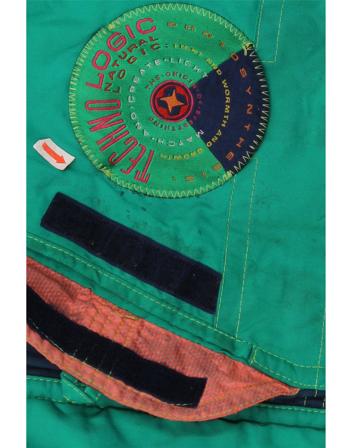 Colmar Herren-Skijacke mit Kapuze, IT 52, groß, grün, Farbblock