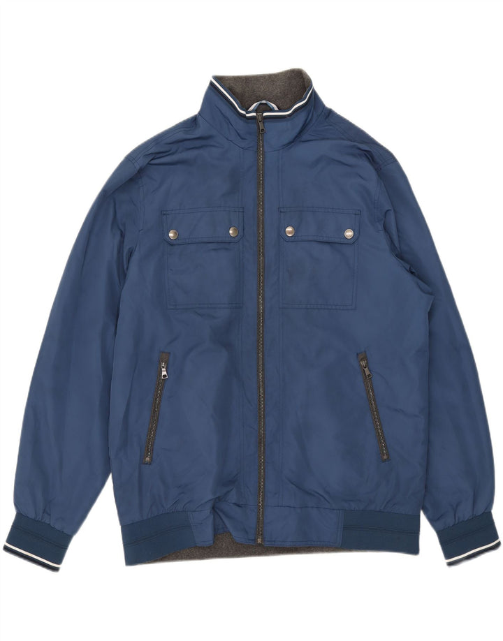 Marks & Spencer Herren Bomberjacke UK 42 XL Blau Polyester