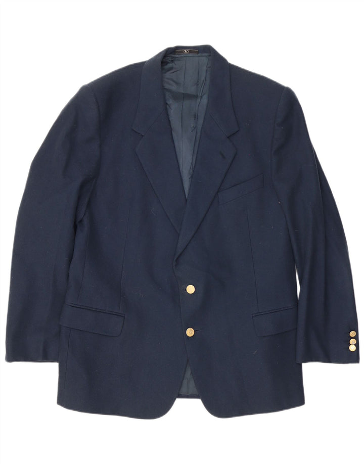 Valentino Herren-Blazer mit 2 Knöpfen, Gr. 40, Marineblau