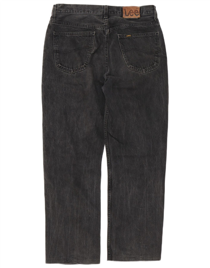 Lee Herren Straight Jeans W34 L29 Schwarz