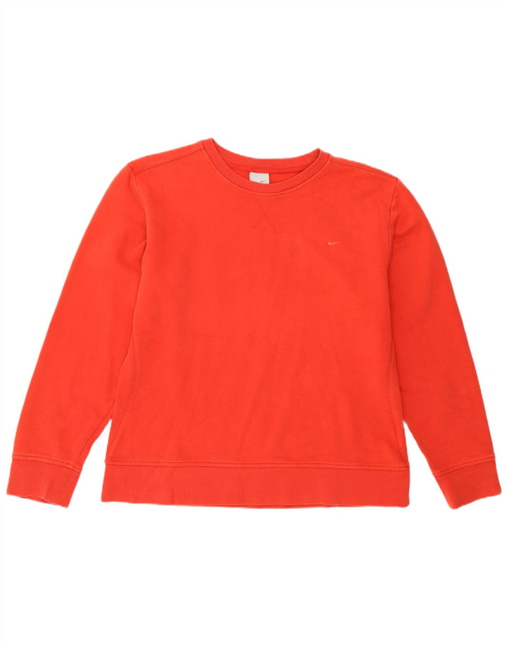 Nike Damen Sweatshirt Pullover UK 14/16 Large Rot