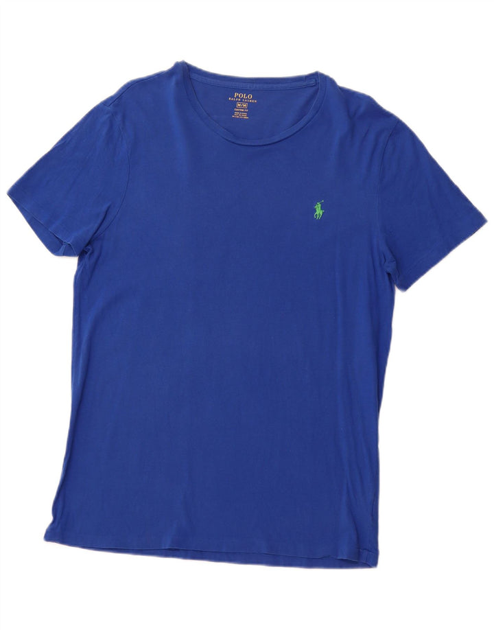 POLO RALPH LAUREN Herren-T-Shirt mit individueller Passform, mittelblaue Baumwolle