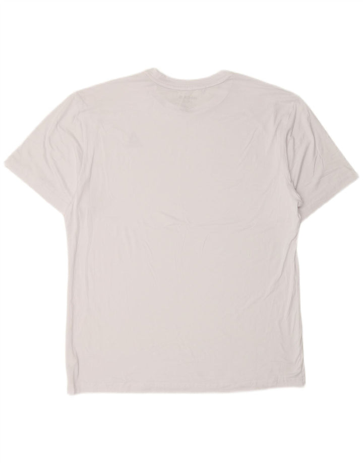 REEBOK Herren T-Shirt Top Large Weiß Polyester