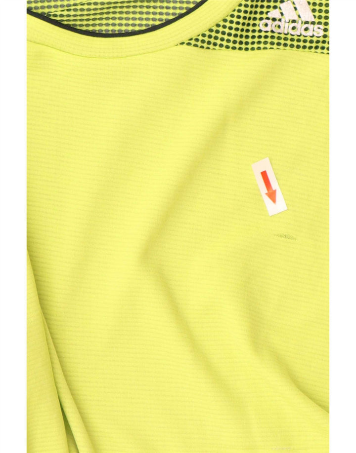 Adidas Herren Climacool T-Shirt Top Large Grün Polyester