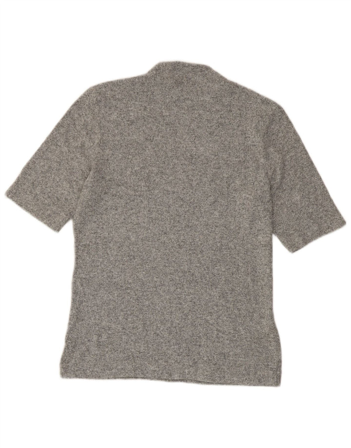 Marks & Spencer Damen T-Shirt Top UK 12 Mittelgrau meliert