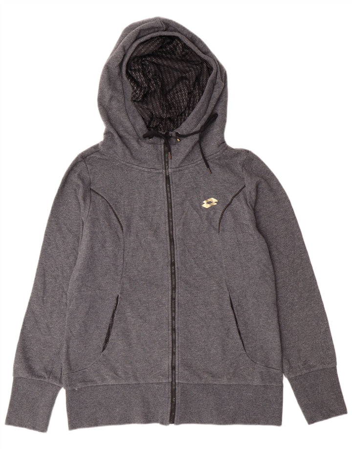 LOTTO Damen-Kapuzenpullover mit Reißverschluss, Gr. 40, Größe L, Grau