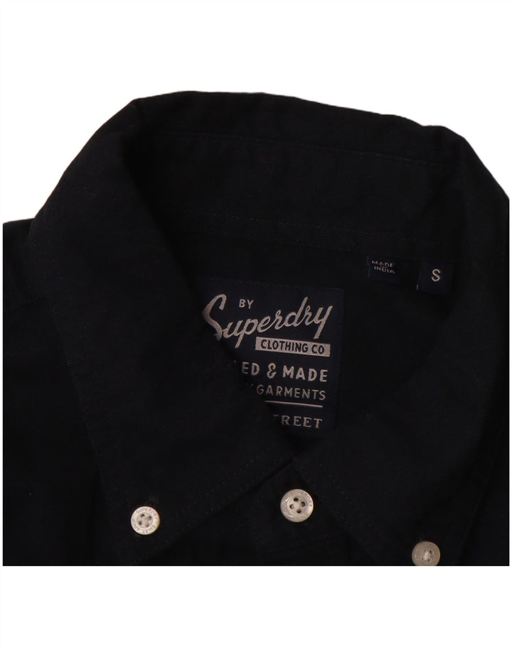 SUPERDRY Herren-Hemd, Größe S, Marineblau, Baumwolle