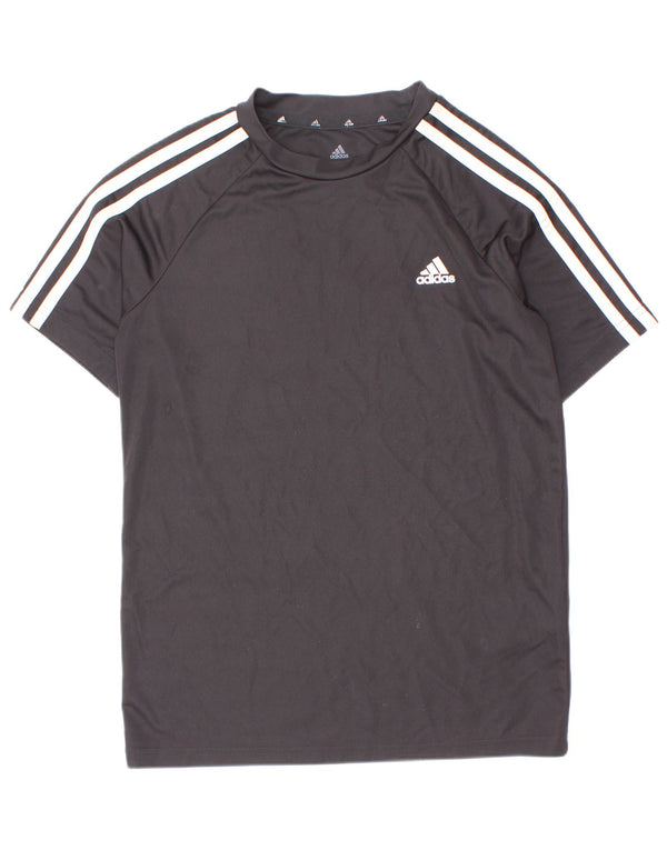 Adidas Jungen Aeroready T-Shirt Top 11–12 Jahre, schwarzes Polyester