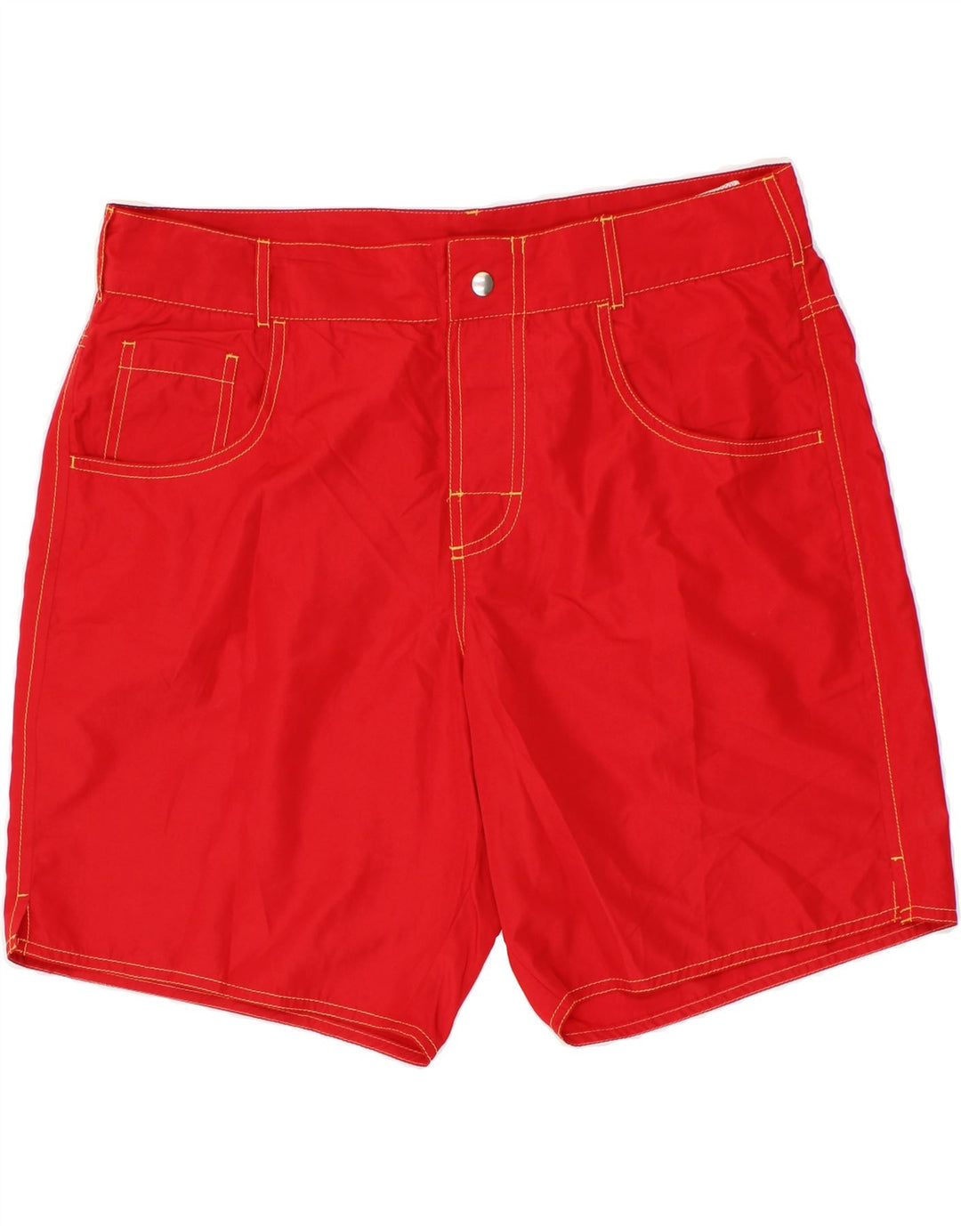 COAST Mens Casual Shorts Large W36  Red Polyester Vintage Coast and Second-Hand Coast from Messina Hembry 