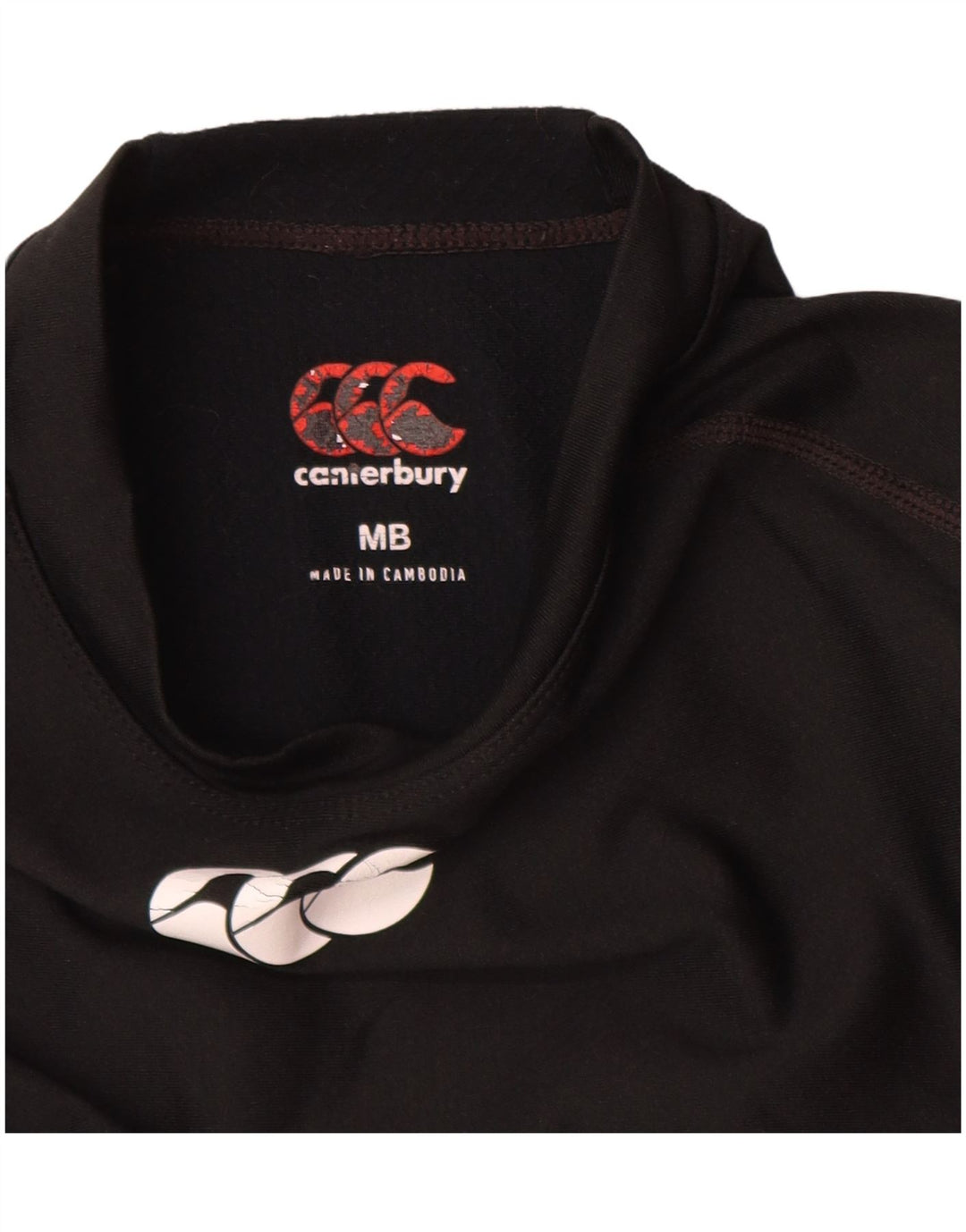 Canterbury Langarmshirt mit Grafik für Mädchen, 11–12 Jahre, Mittelschwarz, Polyester