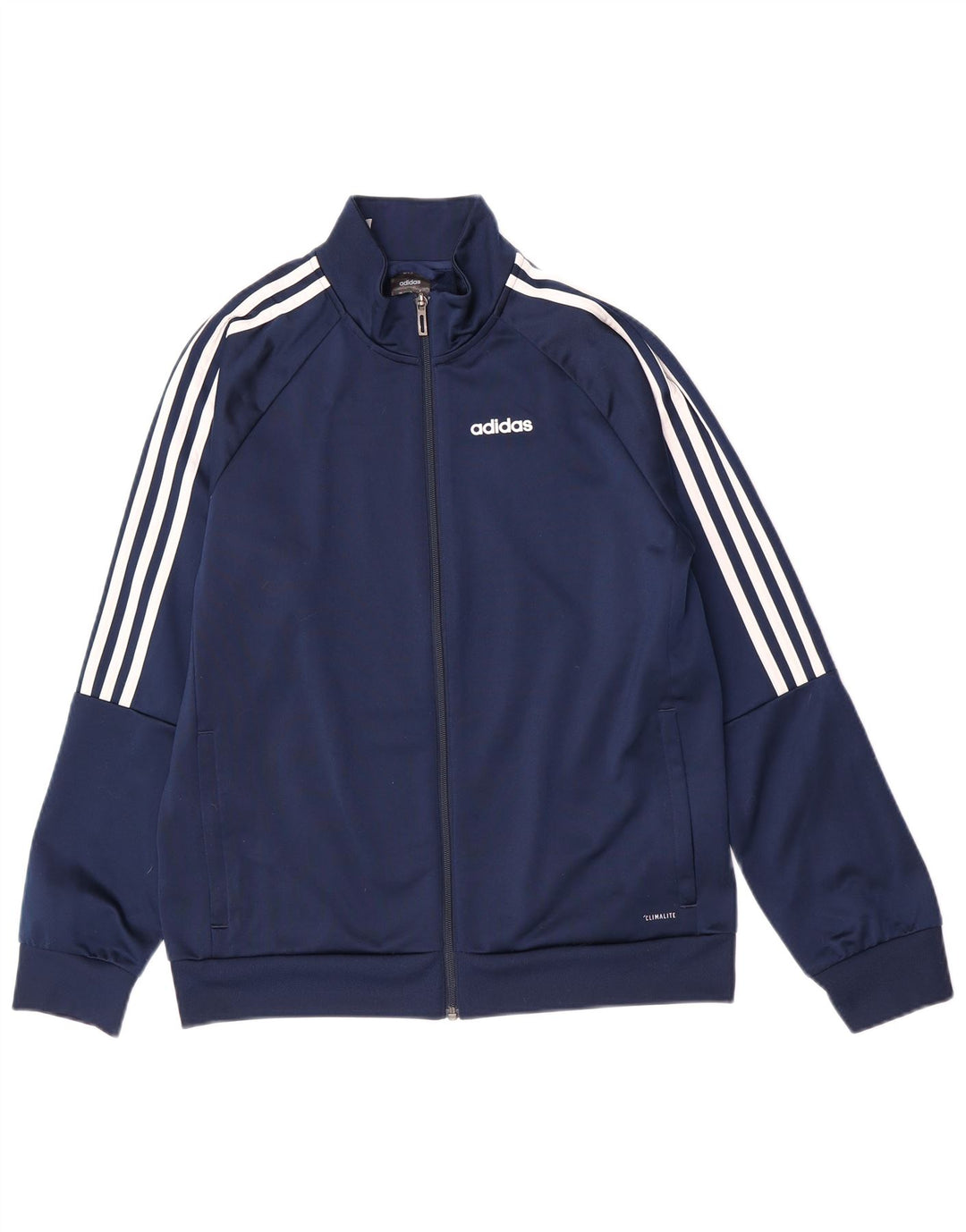 Adidas Jungen Climalite Trainingsanzug Top Jacke 13-14 Jahre Marineblau Polyester