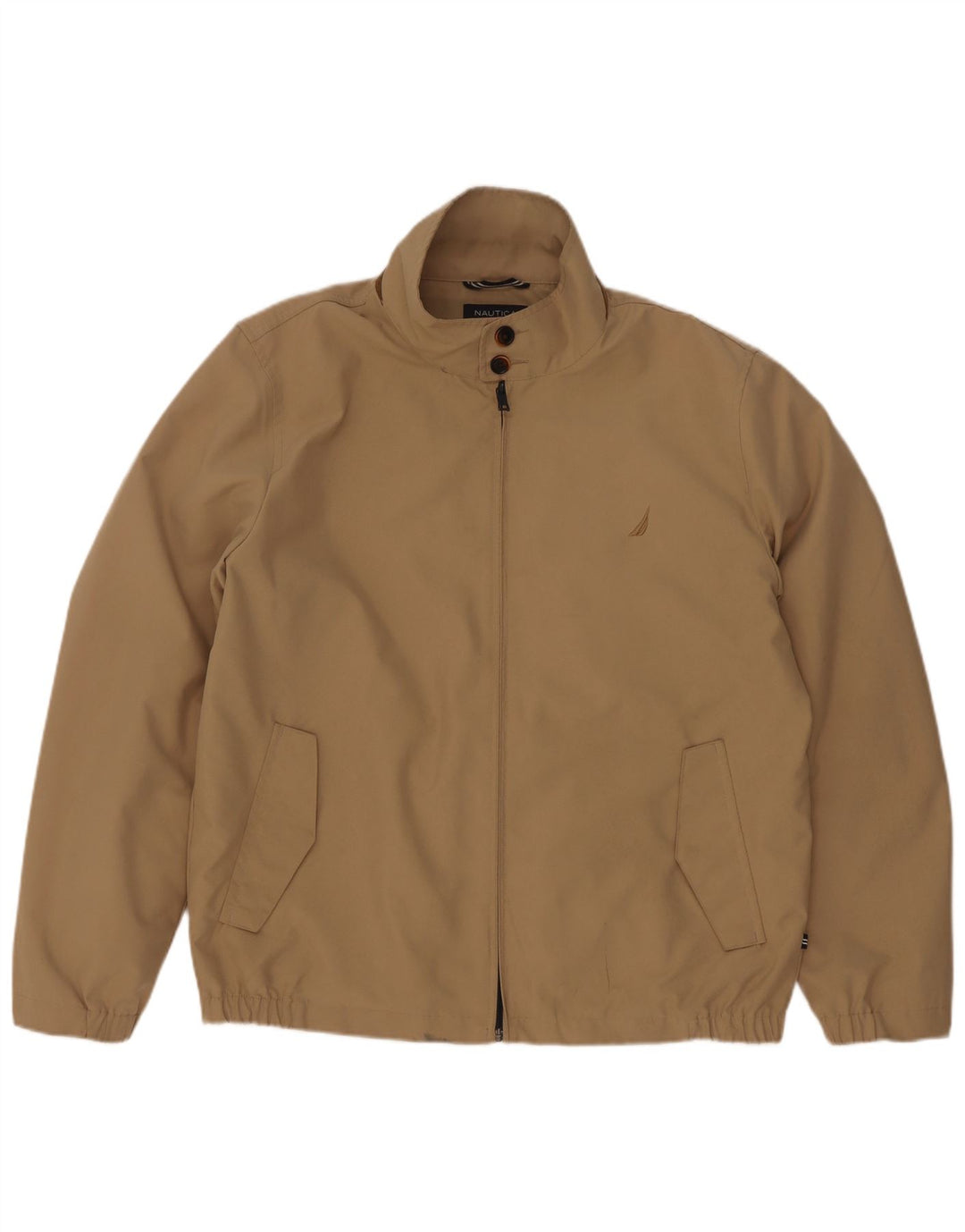 Nautica Herren Bomberjacke UK 38 Medium Beige Polyester
