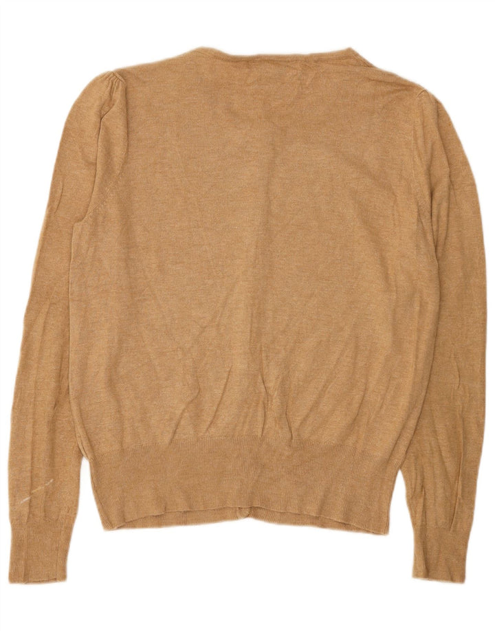Marks & Spencer Damen-Cardigan-Pullover UK 14 Large Beige Viskose