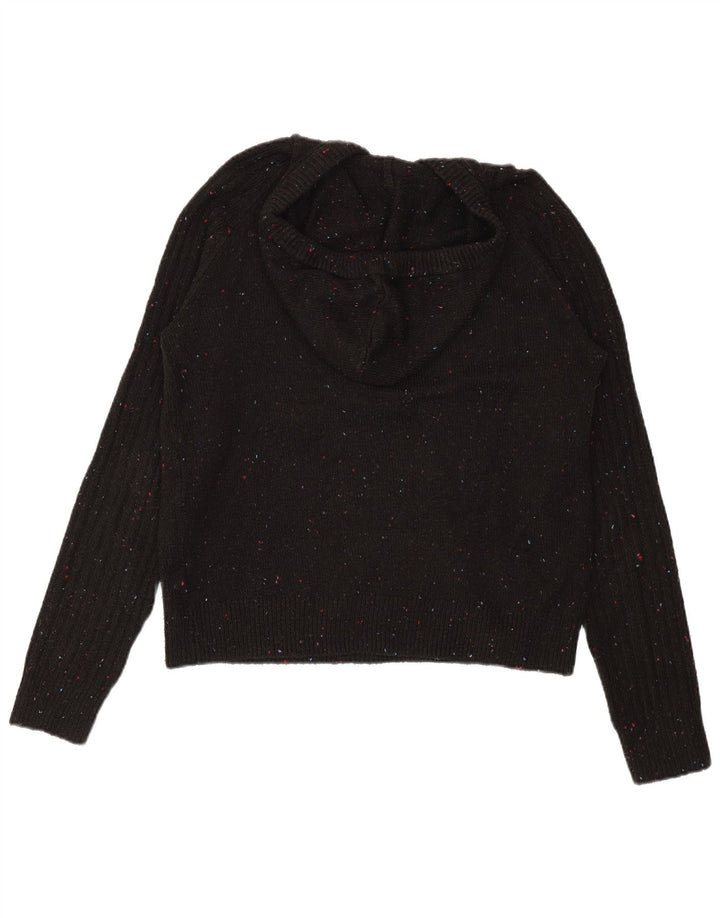 Marks & Spencer Damen-Übergröße-Pullover, Gr. 6, XS, Schwarz gefleckt