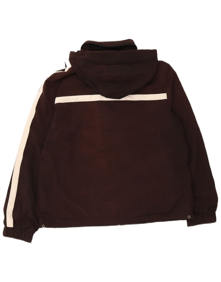 Converse Damen-Windbreakerjacke mit Kapuze, UK 14, Mittelschwarz, Farbblock